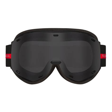 prada black ski suit|prada ski goggles.